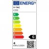 Żarówka LED V-TAC 4W filament E27 G125 ściemnialna VT-1994D 2700K 320lm